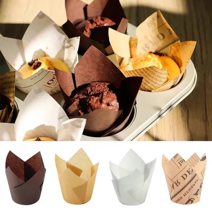 Gobelets en papier pour muffins tulipes