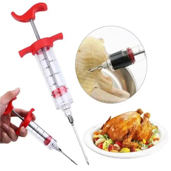 Injecteur de Marinade de Viande de 30ml Outil de Cuisine pour Saveurs Profondes et Plats Juteux Occasions Spéciales à Offrir