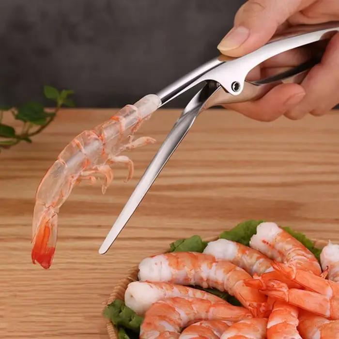 Pince à Éplucher les Fruits de Mer en Acier Inoxydable, Dispositif pour Éplucher Rapidement les Fruits de Mer en Antarctique