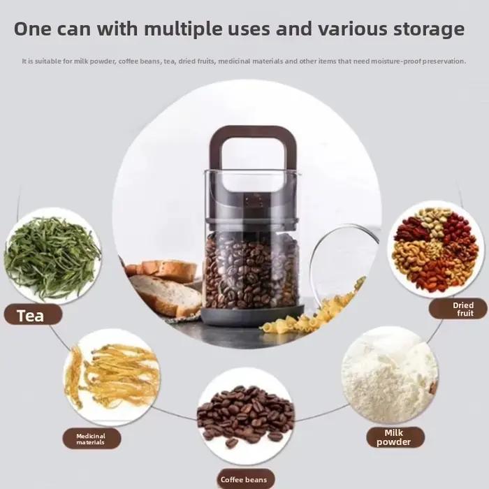 Boîtes de café pot scellé en verre pot de stockage
