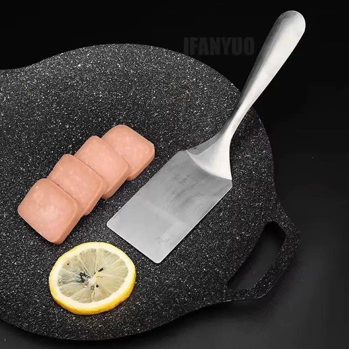 Spatule de cuisine en acier inoxydable, spatule de barbecue, spatule à hamburger, ustensiles de cuisson