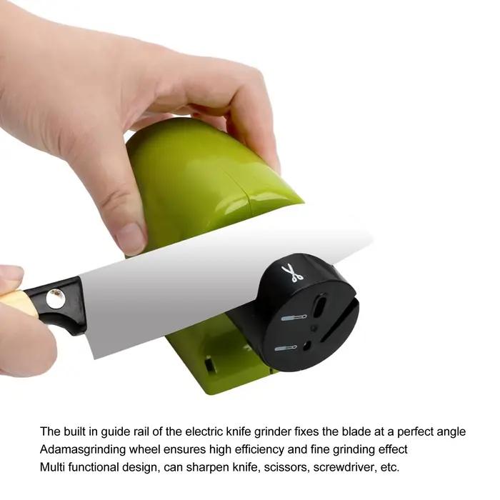Affûteur de couteaux électrique moderne pour aiguisage rapide et précis, outil multifonctionnel pour couteaux, ciseaux et tournevis, idéal pour cuisine domestique et cadeau pour chefs amateurs