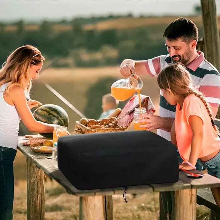 1 housse de protection imperméable pour barbecue avec cordon de serrage
