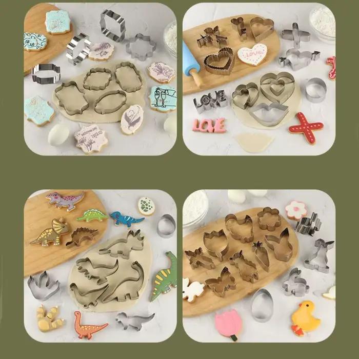 Outil de pâtisserie, moule à biscuits dinosaure de dessin animé en forme d'animal