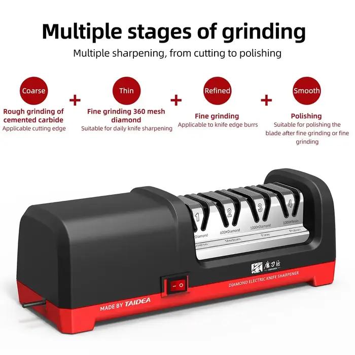 Affûteur de couteaux électrique USB automatique rechargeable pour couteaux de cuisine ciseaux affûtage rapide maison outils de cuisine broyeur variété de couleurs pour cuisine moderne