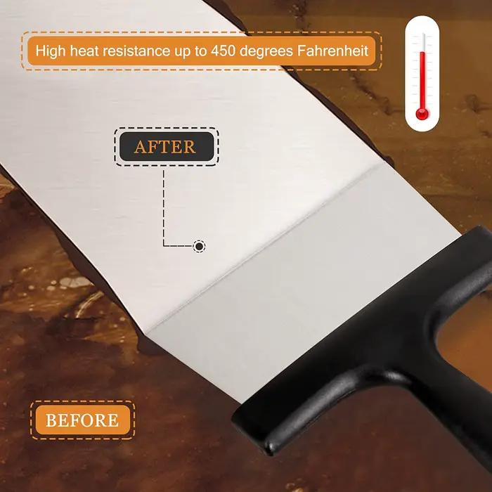 PizzAtHome-Grattoir à gril en acier inoxydable