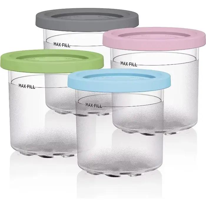 Gobelets à pintes de crème glacée pour la série Ninja-Creami NC299AMZ NC300s pot de stockage avec couvercle étanche pour machine à glace occasions spéciales pour enfants et adultes