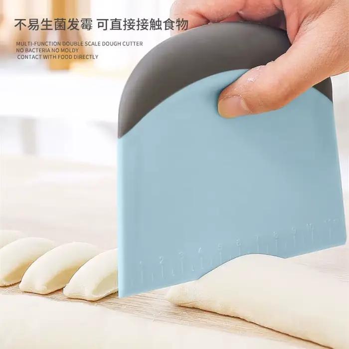 Grattoir à pâte bol grattoir pain crème gâteau Pizza Cutter banc grattoir coupe-pâte bricolage cuisson cuisine outils de cuisine avec échelle