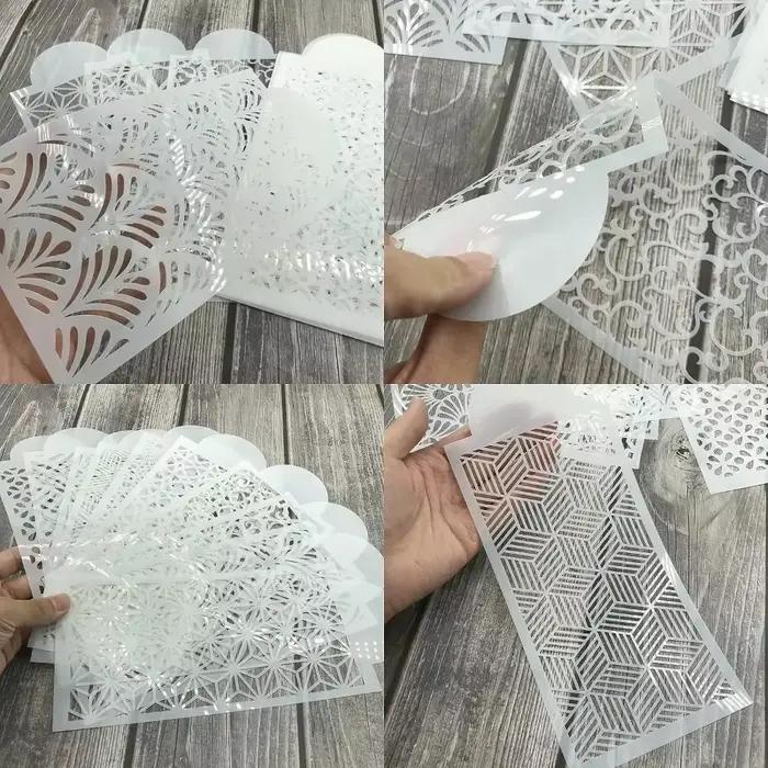10 pièces/ensemble bricolage Fondant pochoir réutilisable gâteau décoration