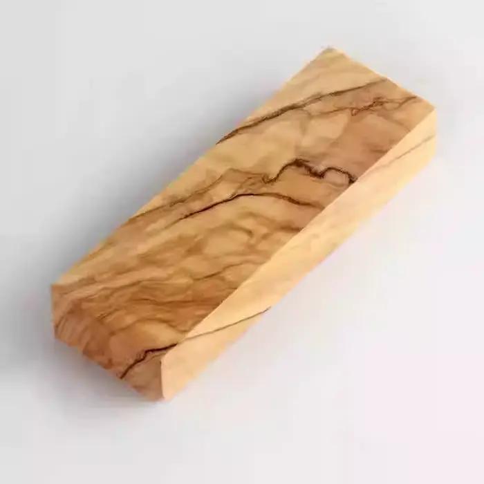 Bois d'olivier naturel de qualité supérieure, 23 tailles, matériau fait à la main, manche de couteau, tuyau, vaisselle, Golf, bricolage, matière première artisanale