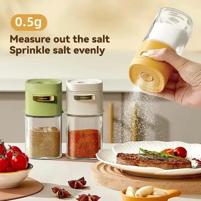 Pot d'assaisonnement quantitatif en verre de 180ml