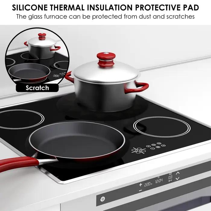 Tapis de Protection Plaque Cuisson Induction Silicone Moderne Antidérapant Décoration Cuisine Occasions Spéciales