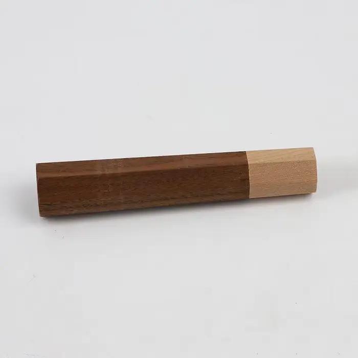 Manche de couteau octogonal simple pour bricolage, matériau semi-fini en acier Damas fait main, pour couteau de cuisine