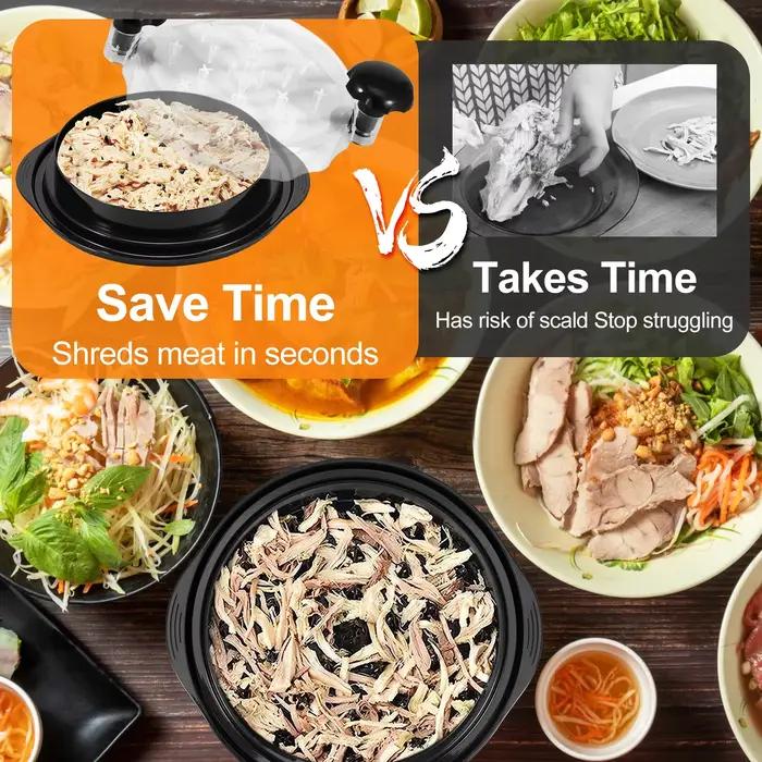 Broyeur à viande jetable avec couvercle transparent