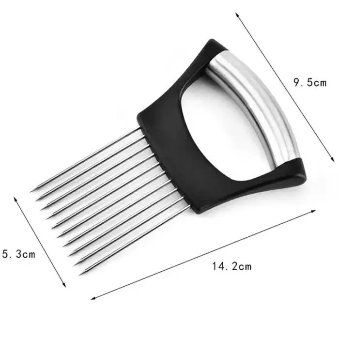 Support de coupe d'oignon durable avec poignée confortable