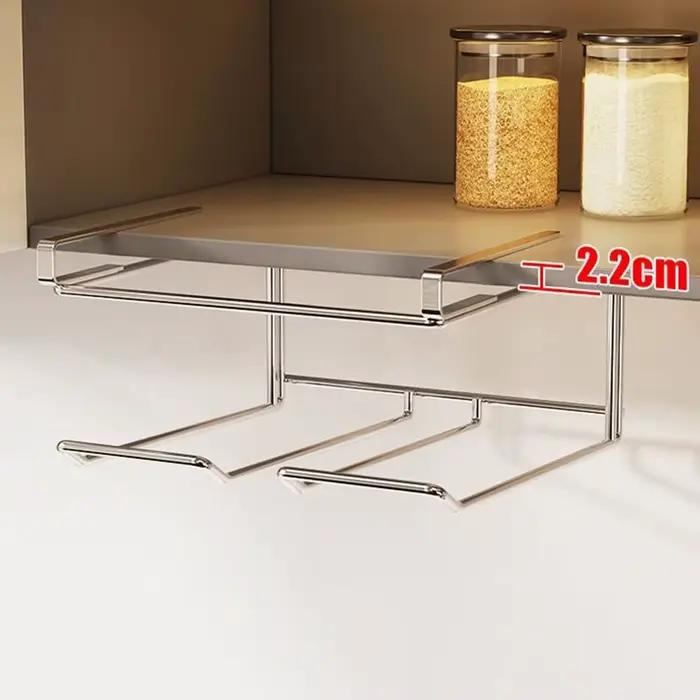 Support mural en acier inoxydable pour couvercles de casseroles, sans perçage, rangement pour couvercles, organisateur d'ustensiles, gain de place