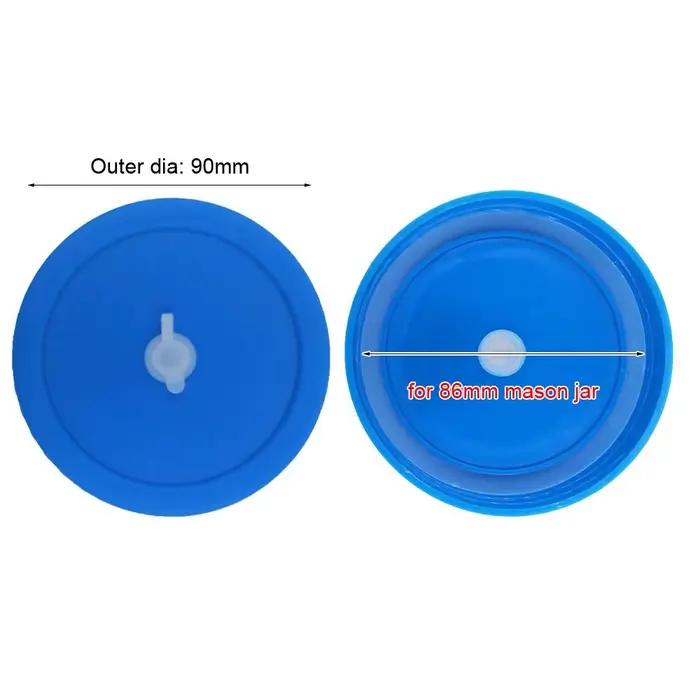 Lot de 3 couvercles anti-fuite pour bocaux à large ouverture