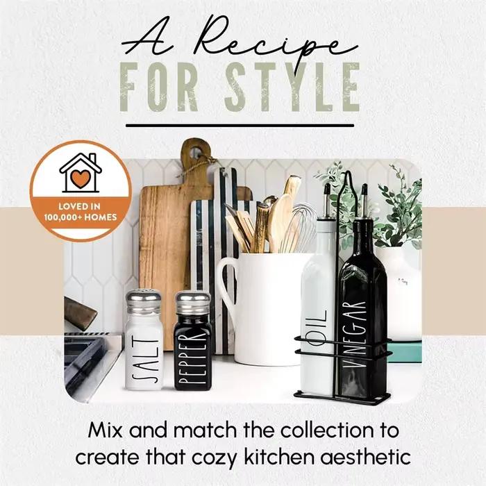 Conteneur de stockage de sel, de poivre et de condiments, ensemble de shakers, mignon, moderne, décoration de cuisine de ferme, pour la maison, les Restaurants, le mariage, 2 pièces