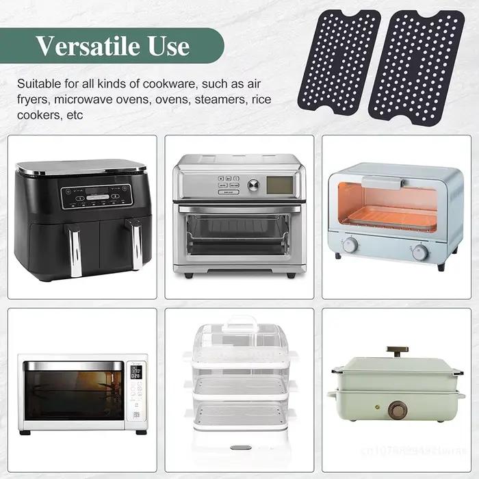 Moule de friteuse à Air pour Ninja AF400EU, double Zone et autres coussins de panier de friteuse à Air en Silicone antiadhésif, accessoires de friteuse à Air sans BPA