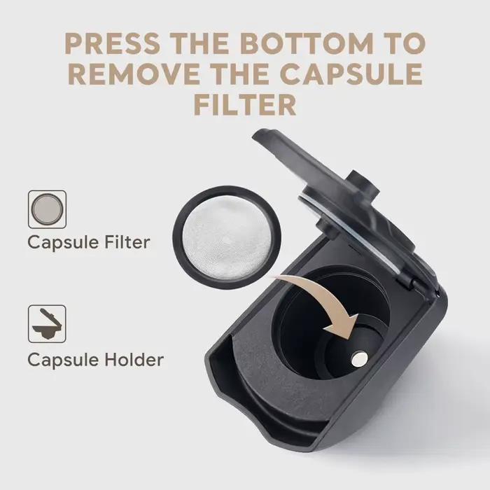 Adaptateur de support de poudre de capsule de café pour machine à café