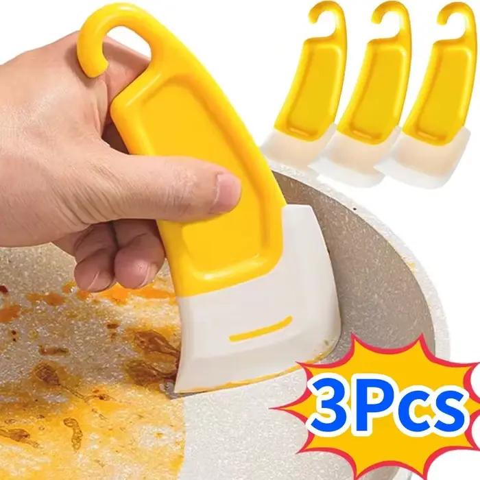 Spatule de nettoyage, grattoir de cuisine à lame souple, brosse pour nettoyer casseroles, poêles et vaisselle sale, outils de nettoyage, outil de cuisson et de pâtisserie, gadget de cuisine