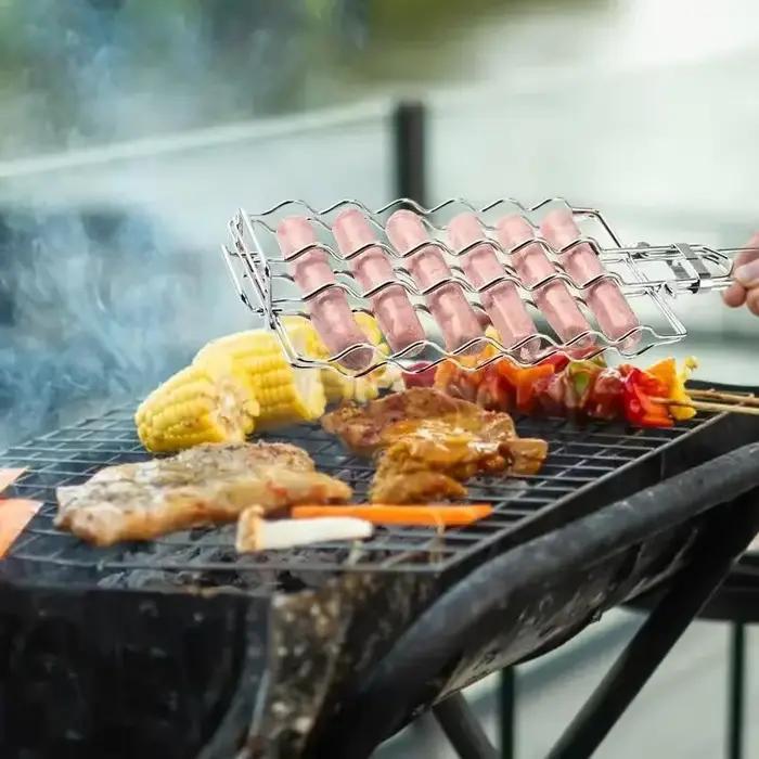 Panier à grillades en maille métallique pour Barbecue