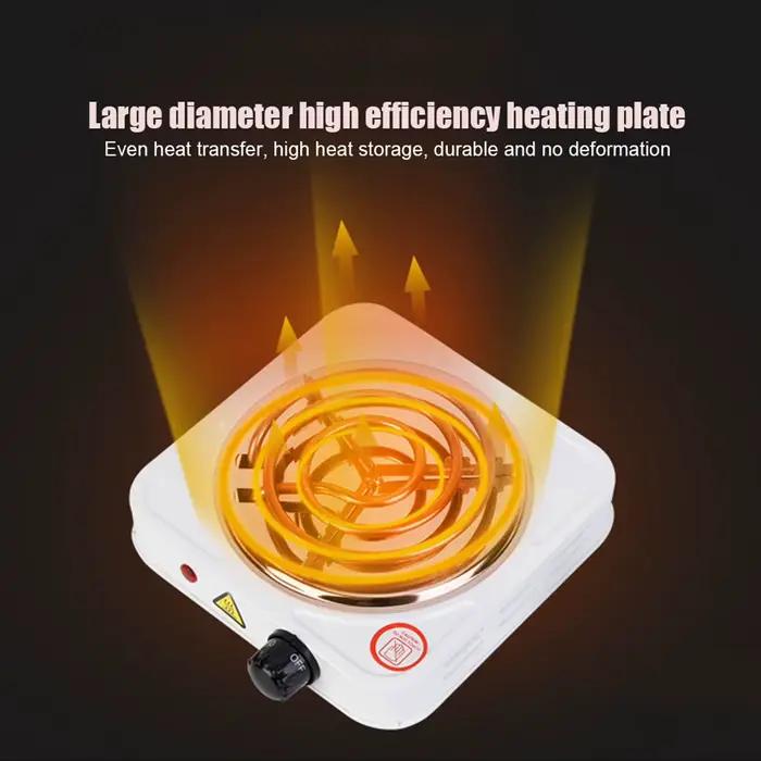 Cuisinière électrique portable en acier inoxydable 1000W à tube unique