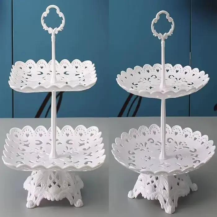 Présentoir à gâteau en plastique pour Makaron et fruits secs