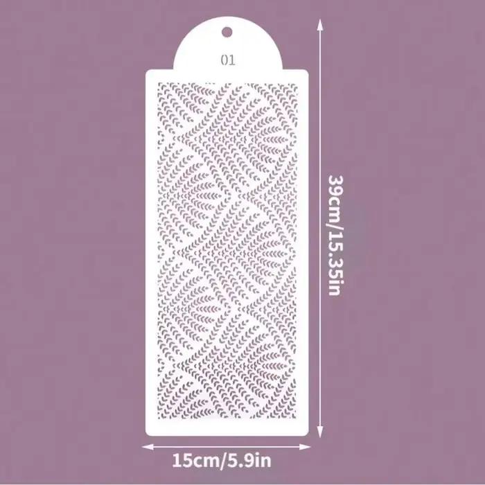 Pochoirs de décoration de gâteau de mariage, modèle de forme de ligne pointillée, outil de moule de dessin de bricolage, galets de gâteau, dentelle, har ant Boder