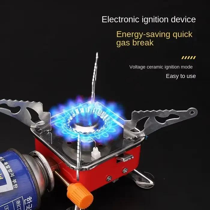 Mini cuisinière à gaz pliante Portable carrée d'extérieur