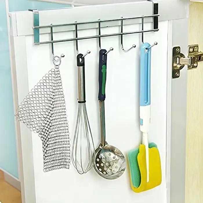 Nettoyeur de cuisine en fonte 10/15/20cm, casseroles antirouille, épurateur de nettoyage, dissolvant de rouille en acier, Kit de brosse grattoir, brosse de nettoyage en métal