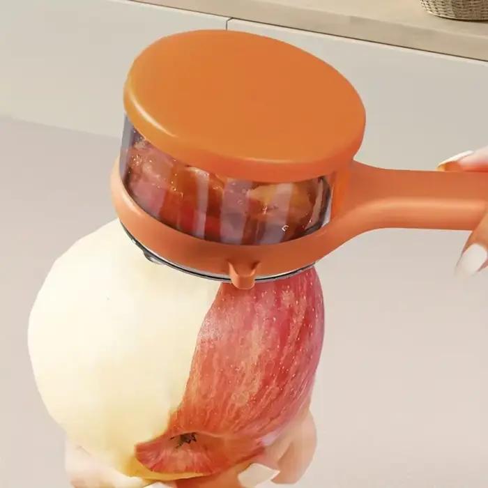 Éplucheur avec boîte de rangement, éplucheur de fruits et légumes, éplucheur multifonctionnel double face en acier inoxydable, adapté à la cuisine