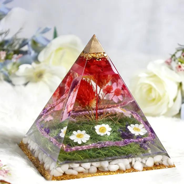 5 pièces - Moules en résine en forme de pyramide de différentes tailles