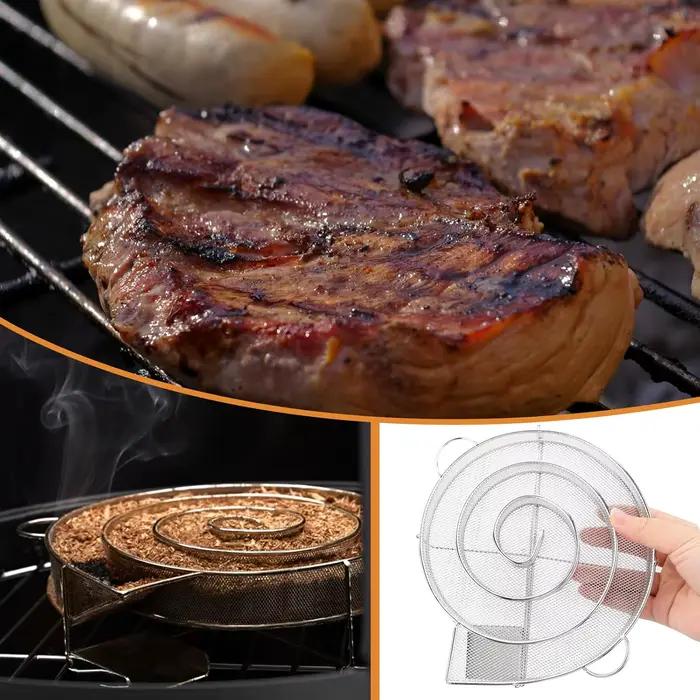 Générateur de fumée froide pour barbecue en acier inoxydable