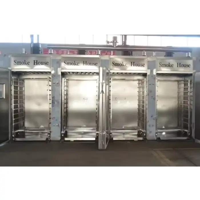Machine de fumage multifonctionnelle en acier inoxydable pour fumer de viande et de poisson, four à fumée pour saucisses et jambon, équipement pour fumer chaud et froid à haute capacité