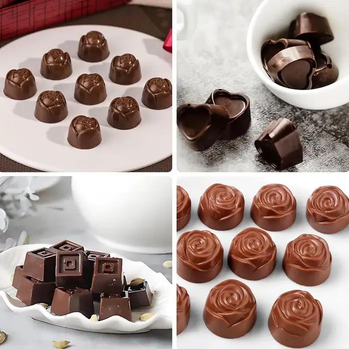 Moules en silicone antiadhésifs pour chocolat et bonbons occasion spéciale cadeau artisanat glaçons bombes graisseuses