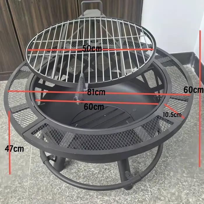 Barbecue d'extérieur, poêle à bois