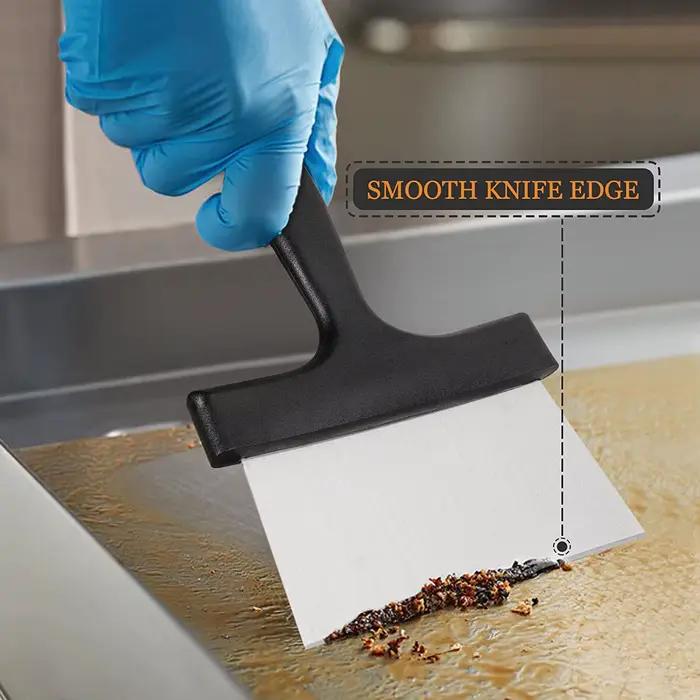 PizzAtHome-Grattoir à gril en acier inoxydable