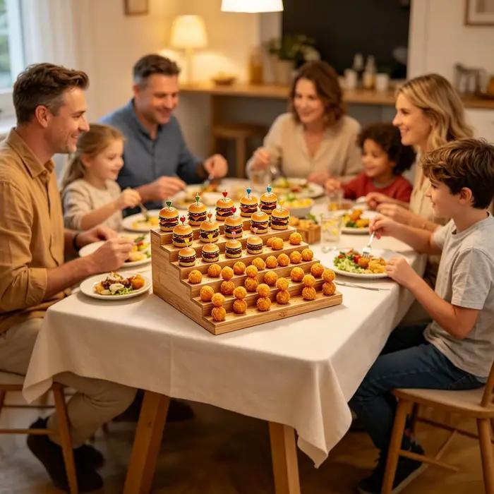 Présentoir à brochettes alimentaires à 6 niveaux pour fêtes