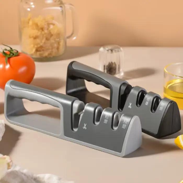 Aiguiseur de couteaux 3 en 1 pratique et rapide