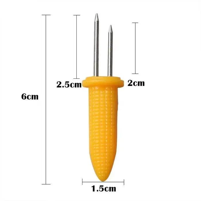10 pièces fourchette brochette de maïs supports