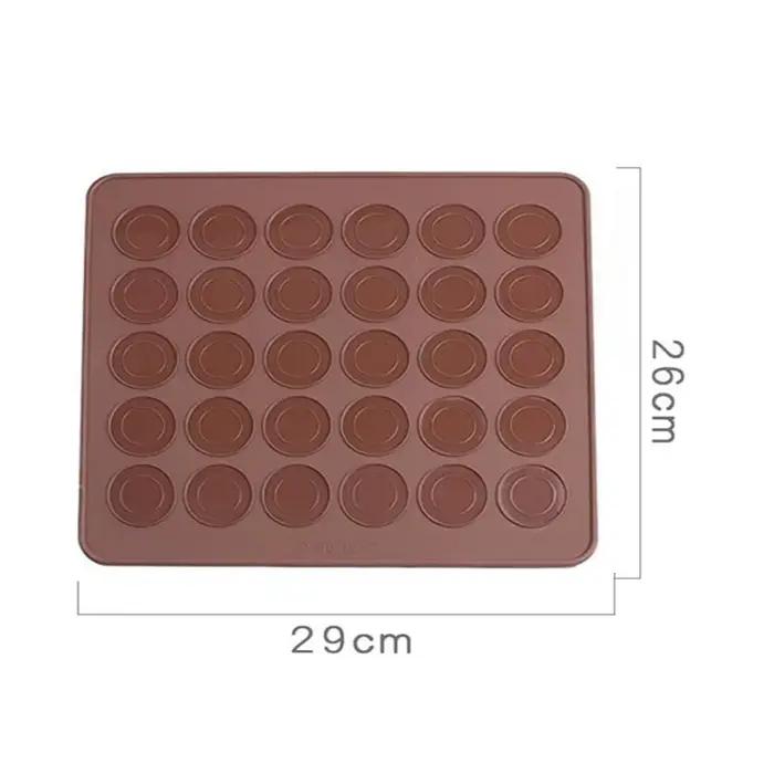 Nouveau Tapis de Cuisson en Silicone à 30 Cavités pour Macarons et Pâtisseries