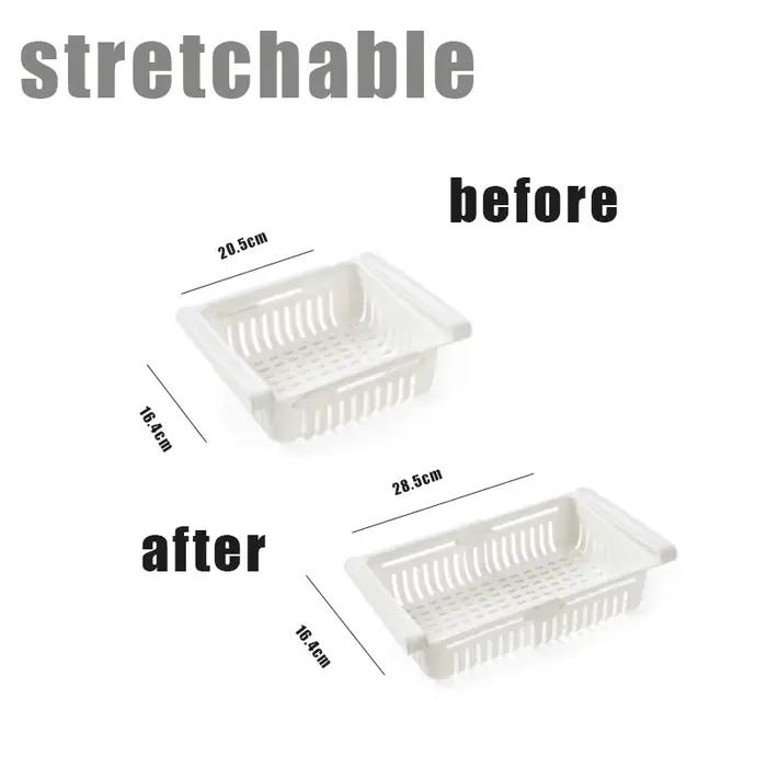 Boîte de rangement pour organisateur de réfrigérateur, tiroir de réfrigérateur multifonctionnel créatif pour fruits, œufs, aliments, conteneur de stockage en plastique, étagère
