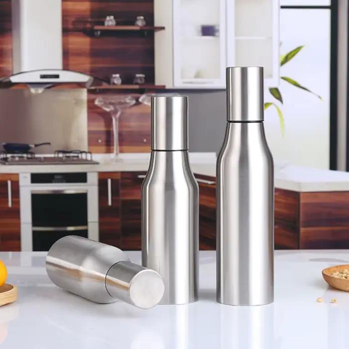 500/750/1000ml acier inoxydable Olive Anti-déversement étanche Portable accessoires de cuisine distributeur d'huile