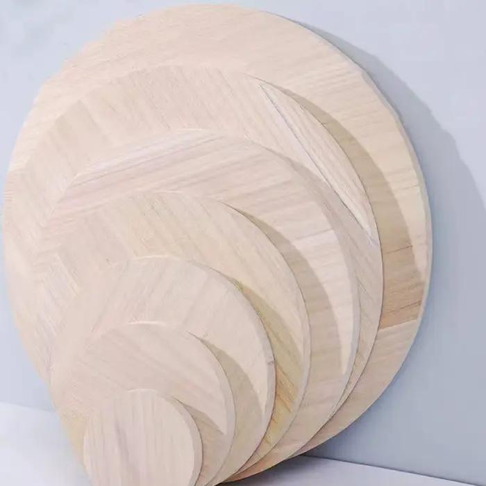 Planche ronde en bois massif de pin
