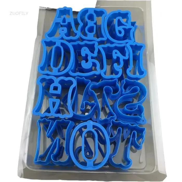 26 pièces/ensemble grande lettre anglaise emporte-pièce moules A-Z majuscule Alphabet Biscuit Fondant gaufreur timbres bricolage mot gâteau décoration