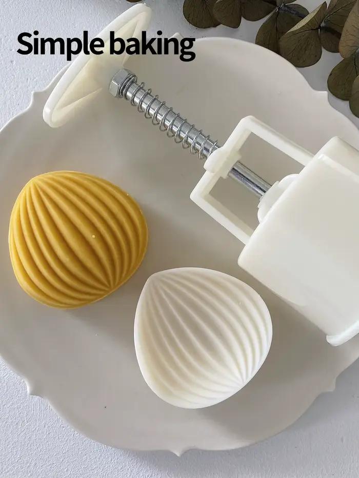 Moule à pâtisserie en forme d'amande pour gâteau aux haricots verts en plastique certifié FCM occasion festival de la mi-automne cadeau traditionnel cuisine pâtisserie