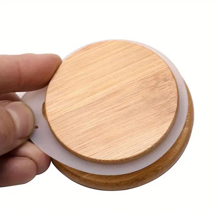 Bocaux de rangement en verre avec couvercle hermétique en bambou pour servir du thé, du café, des épices, des bonbons et des biscuits