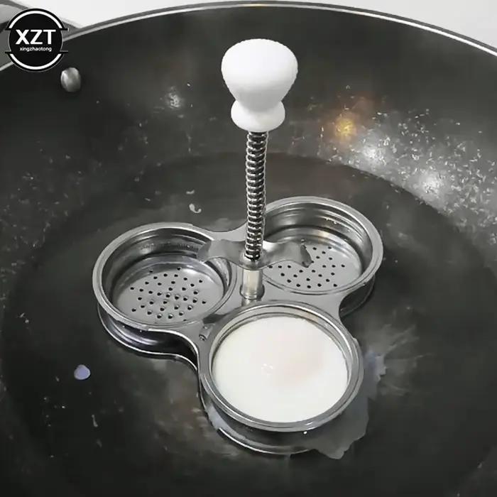 Poêle à œufs pochés en acier inoxydable