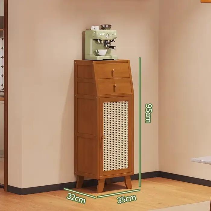 Armoire latérale de cuisine murale compacte, support de rangement pour Machine à café, petit placard pour l'organisation peu encombrante